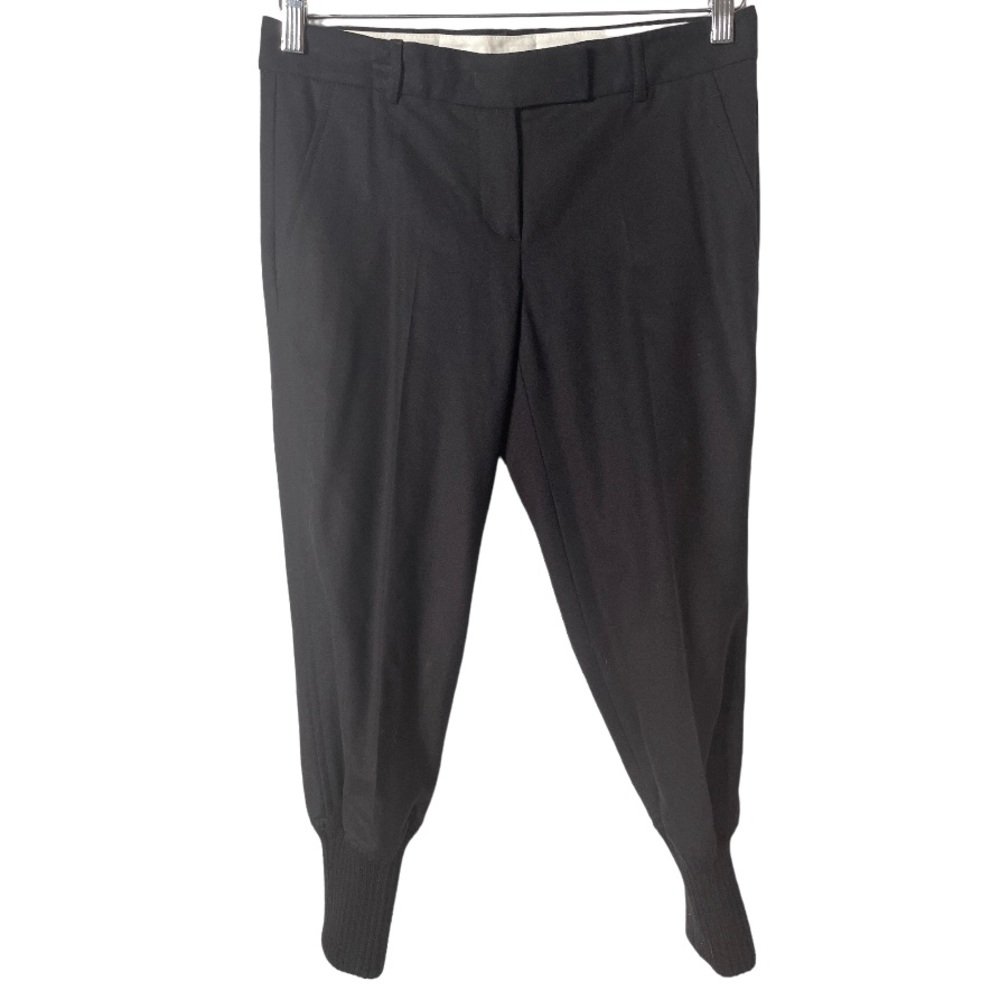 Theory Black Wool Cropped Jodphur Riding Pant Style Trousers